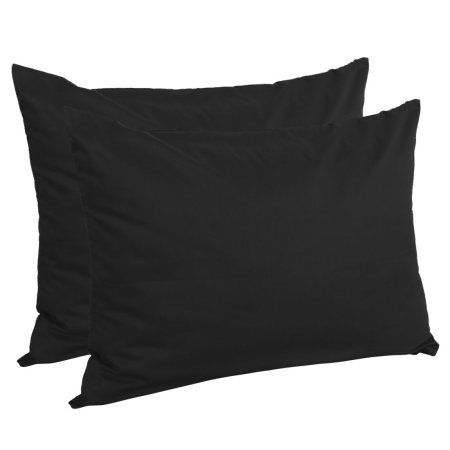 This pillowcase is made of Egyptian cotton material which is soft and comfortable. The hidden zipper closure prevents slipping and ensures that the pillow stays perfectly in the pillowcase. 250 thread count is nice for comfort and durability. Easy care to machine washable, our cotton pillowcases are suitable for home bedding. Size: Standard(20"x26").  Color: Black. Black Bed Sheets, Black Pillow Cases, Blue Pillow Cases, Teen Boy Room, Black Sheets, Big Pillows, King Size Pillows, Black King, Blue Pillow