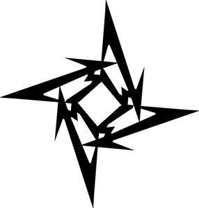 Metallica Logo Tattoo, Ninja Star Tattoo, Edge Sculpture, Metallica Tattoo, Logo Guidelines, Metallica Logo, Metallica Black, Metallica Art, Cool Symbols