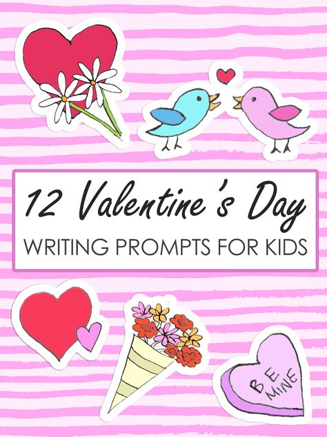 Valentines Writing Prompts, Valentine Writing, Elementary Valentines, Valentines Writing, Elementary Writing Prompts, Hate Valentines Day, Writing Prompts Poetry, Kindergarten Writing Prompts, Writing Prompts Romance