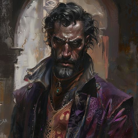 Some Villainous looking characters for that moment you just need someone sinister. #rpgart #midjourney #aiart #bladesinthedark Fantasy Villain Art, Villain Character Design, Fantasy Villain, Dnd Portraits, Villain Character, Forgotten Realms, Character Inspo, Random Art, Need Someone