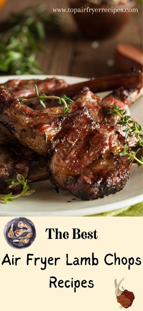 Air Fryer Lamb Chops Recipes Lamb Chop Air Fryer, How To Cook Lamb Chops In Air Fryer, Lamb Chops Air Fryer Recipes, Airfryer Lamb Chop Recipes, Lamb Shank Recipe Air Fryer, Lamb Cutlets Recipe Air Fryer, Lamp Chops In Air Fryer, Lamb Loin Chops In Air Fryer, Air Fried Lamb Chops