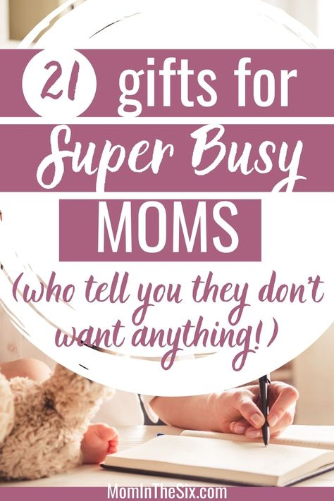 17 Perfect Gifts For Busy Moms (Stay at home moms, working moms gift ideas). Busy Moms Need some extra thought when it comes to picking out their perfect gift - because they often tell you they don’t need anything! Mothers Day Gift Ideas. Christmas Gift Ideas. Birthday Gifts for Moms. Gifts from Husband for Wife. Moms Gift Ideas, Young Mom Gifts, Working Mom Gifts, Crunchy Moms, Gift Ideas Birthday, Mothers Day Gift Ideas, Gifts For Moms, Stay At Home Moms, Mommy Gift