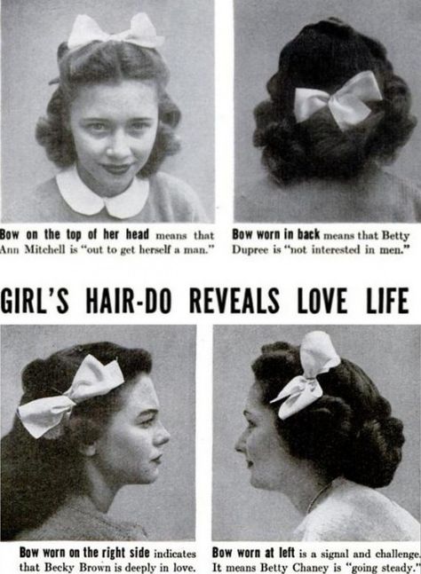 Girls Hairdos, 1940s Hairstyles, Relationship Status, Life Magazine, Look At You, Mode Vintage, Vintage Hairstyles, Up Girl, Vintage Ads