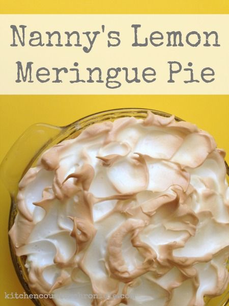 Nanny's Lemon Meringue Pie Lemon Meringue Pie Easy, Best Lemon Meringue Pie, Lemon Meringue Pie Recipe, Toasted Meringue, Meringue Topping, Lemon Meringue Cheesecake, Lemon Pie Recipe, Meringue Pie Recipes, Potluck Desserts