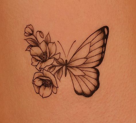 butterfly tattoo Biblical Tattoos, Karma Tattoo, Rib Tattoos For Women, Special Tattoos, Small Pretty Tattoos, Eagle Tattoo, Real Tattoo, Rib Tattoo, Pretty Tattoos