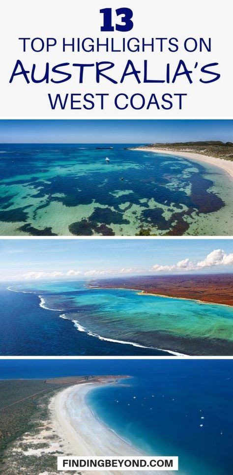 If you're touring Australia's diverse west coast then check out this list of the coastline's top highlights to suit every kind of traveller. #australiawestcoast #westcoastbeaches #Westcoastattractions #australiasights #australiahighlights #australiatravel #thingstodo #bestofaustralia #australiaguides #australiatips | Places to visit in Australia | Top tips for Australia | What to do on West Coast of Australia #visitaustralia West Coast Australia, Travel New Zealand, Travel Fiji, Australia Itinerary, Top Highlights, Australia Backpacking, West Coast Trail, South West Coast Path, Nomad Lifestyle