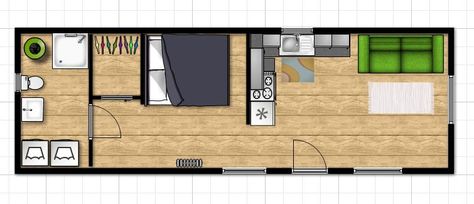 12X36 cabin in Jones County Mississippi 12x36 Floor Plans, 12 X 36 Floor Plan, 12 X 36 Tiny House, 12x36 Tiny House Floor Plans, Micro Cottage, Dream House Office, Cabinet Trends, Arched Cabin, Small Cabins