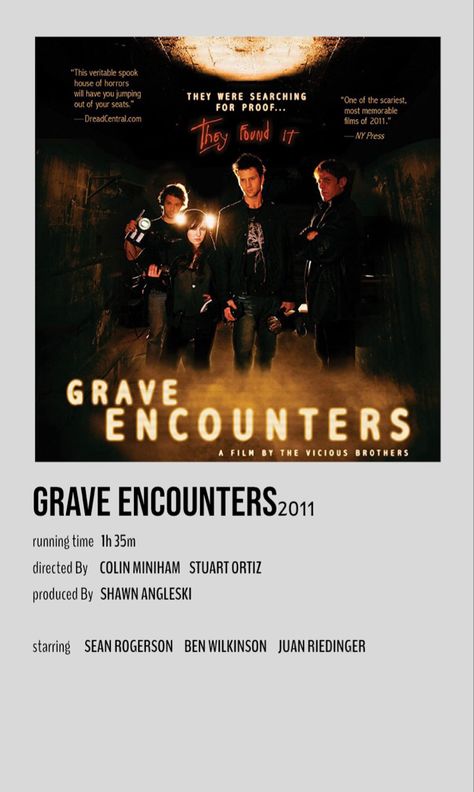 Grave Encounters Movie, Grave Encounters Poster, Grave Encounters, Spook Houses, Horror House, Film Posters, Free Prints, Movies Showing, How To Memorize Things