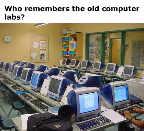 School Photo Background, School Computer Lab, 90s School, School Computers, The Oregon Trail, Instant Messenger, Amazing Technology, Teacher Technology, School Photo