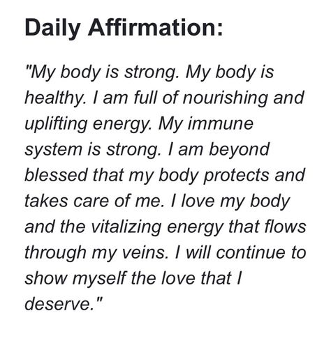 Immune System Affirmations, Magnetic Aura, Energy Healing Spirituality, Love My Body, Self Love Affirmations, Positive Self Affirmations, Love Affirmations, Manifestation Affirmations, Manifestation Quotes