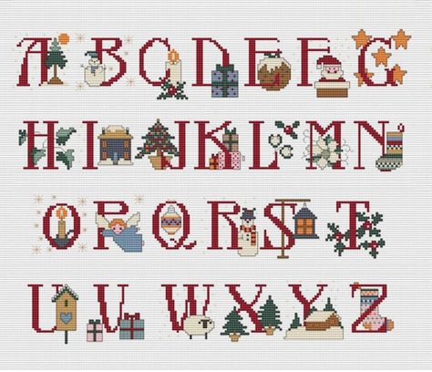 17 Best Images About X Stitch Alphabet On Pinterest 1A5 Christmas Alphabet Letters Embroidery, Cross Stitch Christmas Letters, Christmas Alphabet Cross Stitch, Fonts Cross Stitch, Christmas Cross Stitch Alphabet, Cross Stitch Monogram Patterns, Cross Stitch Patterns Free Disney, Alphabet Cross Stitch Pattern, Cross Stitch Letter Patterns