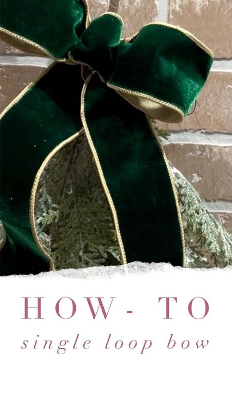 Treetime Christmas Creations | ✨ How-To Bow Series, Part 1 ✨ Save for later, this quick and easy bow technique uses only 1.75 yards of ribbon, floral wire and a zip tie!... | Instagram Simple Bows For Christmas Trees, Wired Bow Tutorial, Add Ribbon To Wreath, Diy Gift Bow Ribbon Tutorials, How To Make A Bow With Wired Ribbon Easy, Wired Ribbon Bows Diy, Bow Tieing Tutorial Ribbon, How To Tie Christmas Bows, Wire Ribbon Bow Diy