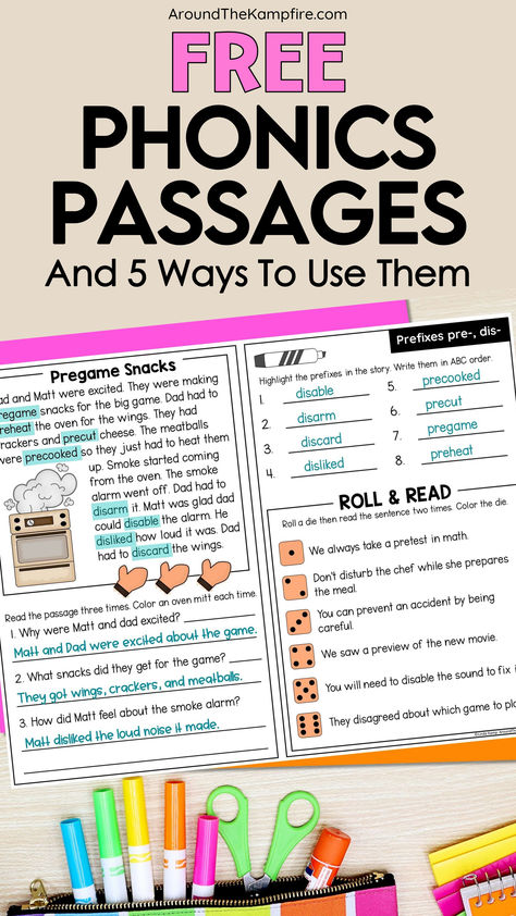 Free phonics passages for 2nd and 3rd grade students. Free Decodable Books, Teaching Fluency, Free Reading Passages, Phonics Passages, Decoding Activities, Decodable Passages, Phonics Reading Passages, Top Teacher, Structured Literacy