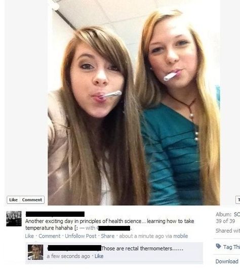 32 Hilarious New Facebook Images! Rectal Thermometer, Facebook Fail, Facebook Humor, Faith In Humanity, Laughing So Hard, Bones Funny, Funny Images, Make Me Smile, I Laughed