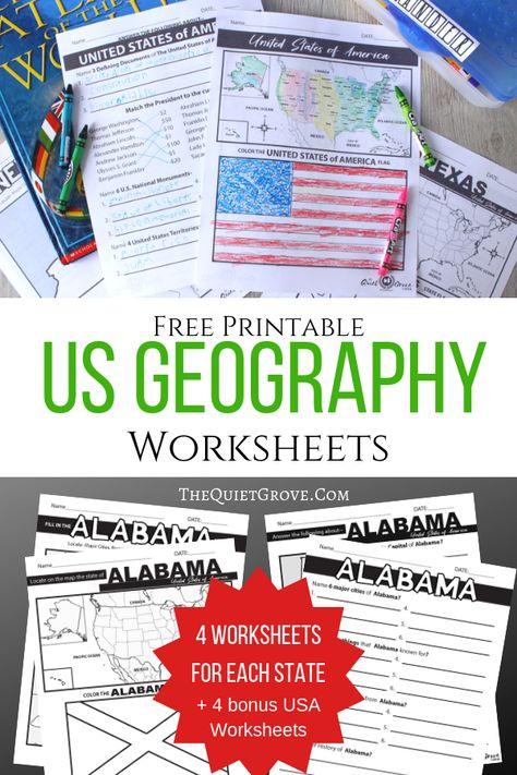 Us Geography, Geography Worksheets, Geography Activities, Free Homeschool Printables, 4th Grade Social Studies, Teaching Geography, Cc Cycle 3, Homeschool Worksheets, Homeschool Social Studies