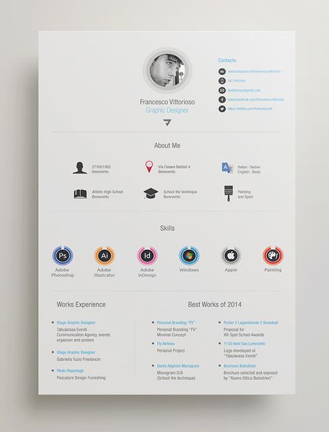 Indesign Resume, Indesign Resume Template, Graphic Resume, Cv Original, Cv Inspiration, Graphic Design Cv, Personal Resume, Dribbble Design, Design Resume