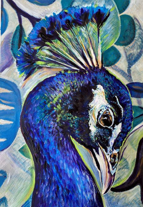 'Princess' is an original painting on A3 (16.5 inches x 11 inches) Acid-Free canvas paper. It was made using professional-grade watercolor pens and acrylic. 'Princess' is realistic, bold and dramatic, it would make a great addition to any living room, bedroom, or office. Watercolor Pens, Princess Painting, Art Peacock, Peacock Pictures, Artwork Acrylic, Acrylic Wall Decor, Bird Watercolor, Peacock Painting, Peacock Art