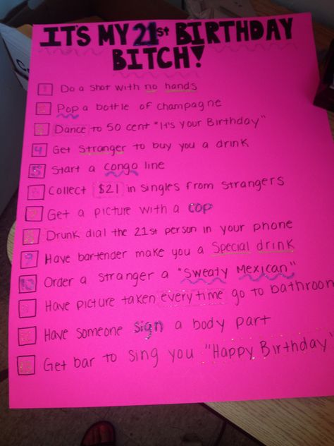 21st birthday checklist What To Do For 21st Birthday, 21st Birthday Bucket List, 21st Birthday Entertainment Ideas, 21st Birthday List Of Things To Do, 21 Bucket List 21st Birthday, Birthday Bucket List Ideas, 21st Birthday Party Bus Ideas, Birthday Bucket List, 21 Things To Do On Your 21st Checklist