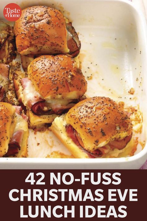 42 No-Fuss Christmas Eve Lunch Ideas to Serve Your Guests Christmas Eve Lunch Ideas, Easy Christmas Recipes Dinner, Christmas Eve Lunch, Christmas Recipes Dinner, Christmas Lunch Recipes, Recipes Dinner Party, Christmas Eve Appetizers, Easy Christmas Recipes, Christmas Sandwiches