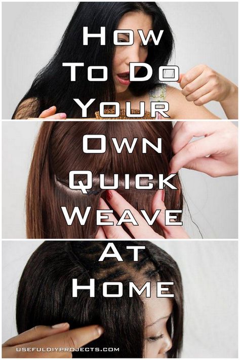 Quick weaves are appealing to all women, regardless of age or occupation, especially amid the pandemic. It’s easy enough to install on your own. It’s a weaving method where hair extension wefts are glued directly to a protective weave cap placed on your head before bonding.3 Quick Weave Tutorial, Full Head Weave, Quick Weaves, Sew In Extensions, Diy Hair Extensions, Straight Weave, Weave Extensions, Weft Hair Extensions, Quick Weave