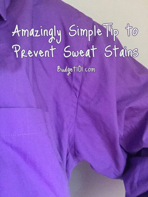 How to prevent armpit sweat stains when the antiperspirant doesn't seem to be working... Stop Armpit Sweat, Peroxide Uses, Hydrogen Peroxide Uses, Stop Sweating, Sweaty Hands, Pit Stains, Armpit Fat, Sweat Gland, Panty Liner