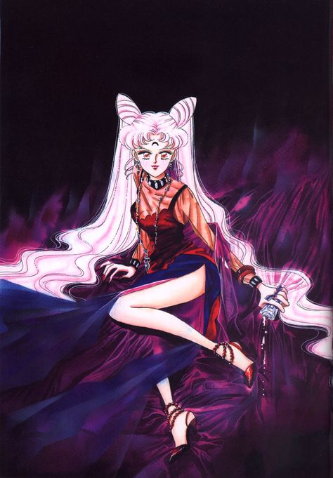 Wicked Lady Chibiusa Tsukino, Sailor Moon Villains, Sailor Moon Fashion, Naoko Takeuchi, Sailor Scout, Sailor Moon Aesthetic, Black Lady, Sailor Pluto, Sailor Chibi Moon