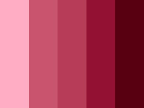 Red Swatches Colour Palettes, Red And Pink Pallete, Dark Rose Color Palette, Pink And Red Colour Palette, Color Pallets Pink, Pink Pallets, Lipstick Color Palette, Silence Glaive, Brow Room