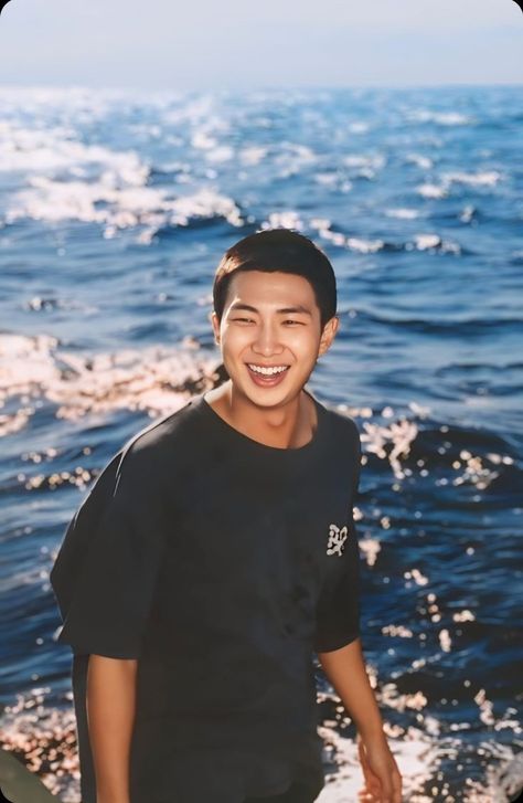 Kim Namjoon Boyfriend Material, Rm Smile, Namjoon Smile, Namjoon Boyfriend Material, Rm Wallpaper, Namjoon Wallpaper, Rap Lines, Bts Rap Monster, Bts Aesthetic Pictures