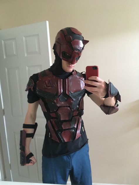 My Daredevil Cosplay,#Daredevil#Cosplay Daredevil Cosplay, Male Cosplayers, Realistic Costumes, Daredevil Marvel, Deco Tv, Tactical Suit, Hero Clothes, Red Helmet, Batman Concept