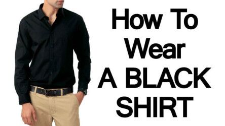 Mens-Black-Shirts-How-To-Wear-A-Black-Shir Shirt And Tie Outfits, Black Shirt Dress Outfit, Suit Jacket With Jeans, Black Shirt Outfit Men, Black Shirt Men, Black Shirt Outfits, Black Tie Dress Code, How To Wear Blazers, Black Dress Shirt