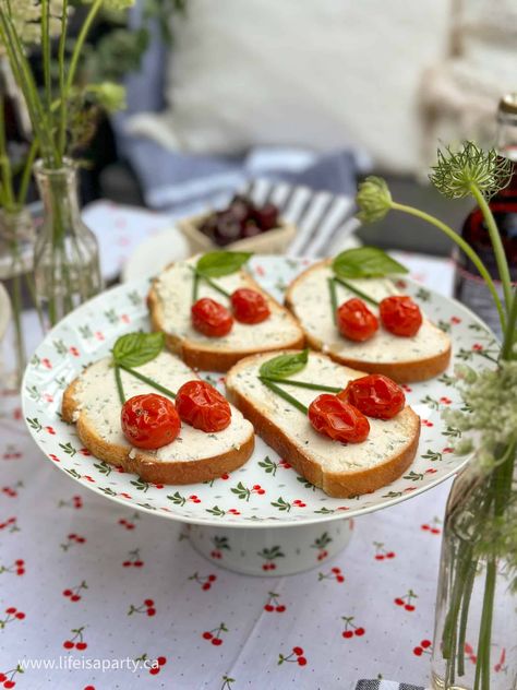 Cherry Themed Party Ideas: ideas for party favors, party decor, and simple recipes for cherry lovers with this cherry picnic. Cherry On Top Baby Shower Ideas, Cherry Wedding Theme, Red Party Food Ideas, Mon Cheri Party, Cherry On Top Theme, Our Little Cherry On Top Baby Shower Theme, Cherry Themed Baby Shower Ideas, Cherry On Top Birthday Party, Cherry Themed Party