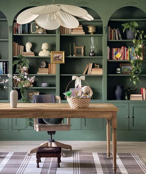 White Bookshelf, White Bookshelves, Green Walls, Green Wall, Bookshelves, Bookcase, Wall, Green, White