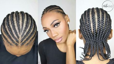 Cornrows For Wig, Cornrows For Short Hair, Wig Lines, Conrows Lines Natural Hair Short, Wig Cornrows, Hair Braid Patterns, Cornrows Natural Hair, Natural Braided Hairstyles, Natural Hair Treatments