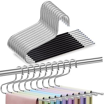 50% off Closet Organizers and Storage,10 Pack Pants Hangers Space Saving Deal price：$7.99 Original Price: $15.99 Code: 50R75FJJ End Date: 2024-1-7 https://amzn.to/4aCaSg1 #ad Essentials Clothes, Essentials For College, Messy Closet, Pants Hangers, College Dorm Room Essentials, Scarf Organization, Pants Rack, Space Saving Hangers, Hanging Closet Organizer