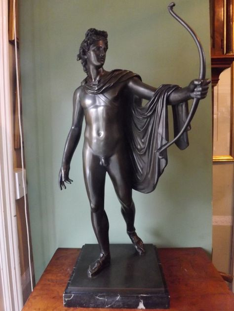 C19th 'Grand Tour' souvenir bronze sculpture after the antique Apollo Belvedere, Antique Sculpture, Greek Sculpture, Grand Tour, Bronze Sculpture, Limited Editions, Miniatures, Statue, Sculpture