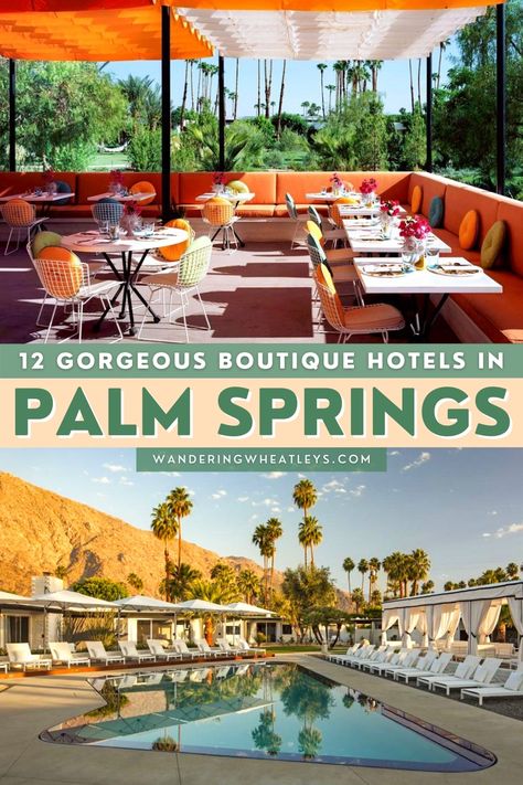 Are you looking for fabulous places to stay in Palm Springs, California? Here are 12 of the BEST boutique hotels in Palm Springs in the best neighborhoods in Palm Springs for a perfect California vacation! I where to stay in Palm Springs I accommodation in Palm Springs I Palm Springs accommodation I hotels in California I accommodation in California I where to stay in California I California hotels I places to stay in California I California boutique hotels I USA travel I #Caifornia #PalmSprings Palm Springs Boutique Hotel, Palm Springs Hotels Resorts, Best Places To Stay In Palm Springs, Where To Stay In Palm Springs, Palm Springs Bach, Hotels In California, Palm Springs Resorts, Palm Springs Hotel, Oasis In The Desert