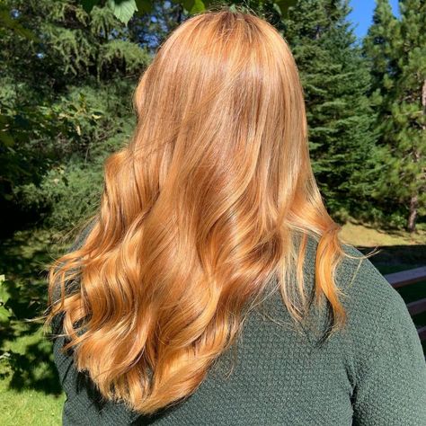 Light Copper Blonde, Golden Red Hair, Light Copper Hair, Reddish Blonde Hair, Reddish Blonde, Blonde Copper, Long And Healthy Hair, The Game Plan, Copper Blonde Hair