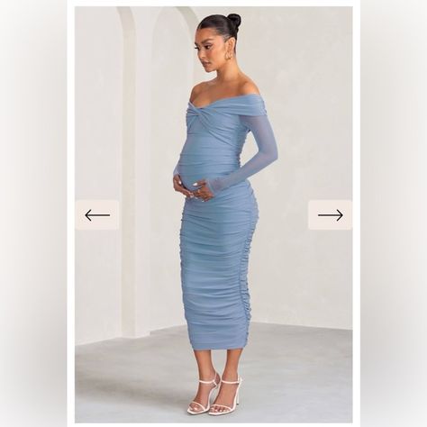 Club L London | Dresses | Powder Blue Maternity Dresssize 8 | Poshmark Cocktail Dress Classy Elegant, Blue Baby Shower Dress, White Elegant Dress, Blue Maternity Dress, Cocktail Dress Classy, Long Sleeve Maternity Dress, Baby Shower Dress, Formal Maternity Dress, Floral Maternity Dresses