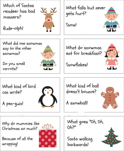 Christmas Riddles For Scavenger Hunt, Kids, Adults With Answer - Merry Christmas Memes 2019 - MerryChristmasMemes.com Christmas Riddles For Kids, Christmas Jokes For Kids, Christmas Riddles, Christmas Jokes, Christmas School, Christmas Party Games, Free Christmas Printables, Christmas Crackers, Jokes For Kids