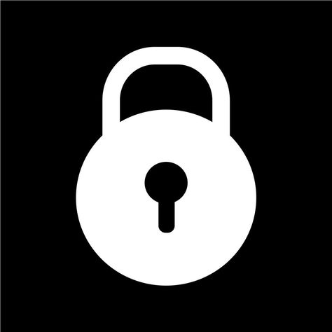 Lock icon vector illustration Lock Illustration, Black App, Lock Icon, Icons Website, Icon Gif, Free Vectors, Vector Photo, Images Photos, App Icon