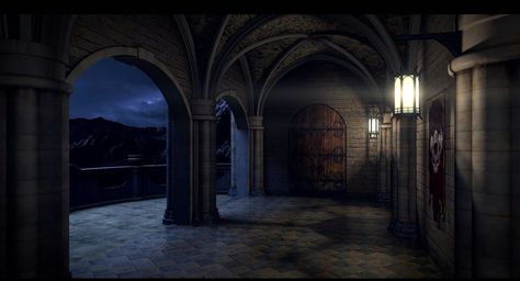 Castle Balcony Night, Gacha Backgrounds Outside, Castle Night, 3d Castle, Castle Rooms, Castle Bedroom, Gothic Interior, Castle Background, Dark Castle