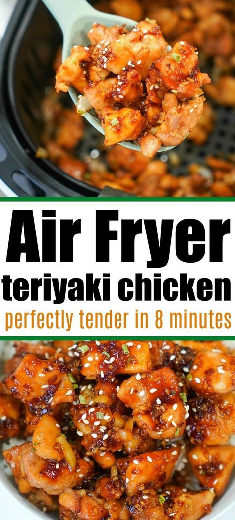 Air Fryer Teriyaki Chicken, Teriyaki Chicken Thighs, Healthy Teriyaki Chicken, Easy Teriyaki Chicken, Teriyaki Recipe, Chicken Teriyaki Recipe, Chicken Chunks, Chicken Thigh Recipes Oven, Club Aesthetic