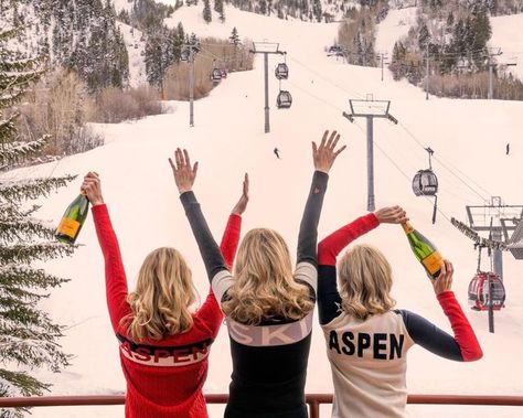 Gray Malin on Instagram: "Champagne, anyone? 🍾 Cheers to Gray’s birthday with 25% off all photography until midnight 🥂 Pictured: Après Champagne, Aspen" Ski Girls, Ski Aesthetic, Aspen Mountain, Apres Ski Party, Snow Photography, Gray Malin, Adventure Lifestyle, Hands In The Air, Ski Season