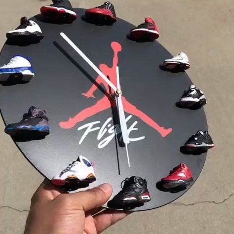 “What time is it!?” “Game time!” 🔥🔥🔥 Instagram @ bestsolecollector for more #jordans#sneakers#clocks#time#shoes Nike Air Jordan 1 Outfit Women, Jordan Clock, Nike Air Jordan 1 Outfit, Air Jordan 1 Outfit Women, Jordan 1 Outfit Women, Jordan 1 Outfit, Air Jordan 1 Outfit, Jordan Logo, Custom Nike Shoes