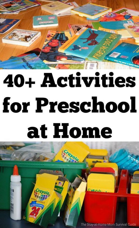 40+ activities to teach preschool at home-these activities are simple to set up and prepared my oldest for kindergarten completely. No need to spend a lot of money on homeschool curriculum for preschool at home. Preschool Prep, Teach Preschool, Home Preschool, Preschool Homeschool, Learning At Home, Activities For Preschool, Preschool Curriculum, Tot School, Preschool At Home