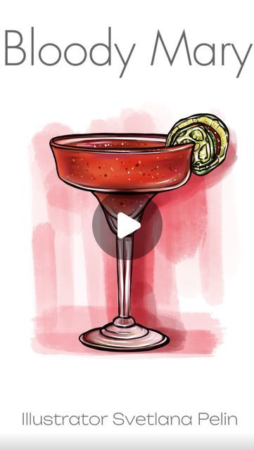 Fashion illustration by illustrator Svetlana Pelin on Instagram: "#bloodymary #cocktails #drinks #illustrationart #svetlanapelin" Illustration Food, Fashion Illustration, Illustration Art, Illustrator, Oil Painting, Drinks, On Instagram, Instagram