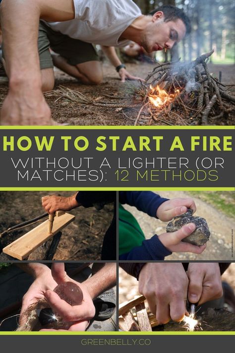 A guide on how to start a fire using several primitive methods in a survival situation when matches, lighters and conventional sources are less likely to be available. “Plan B" fire sources are difficult, but necessary in an emergency.