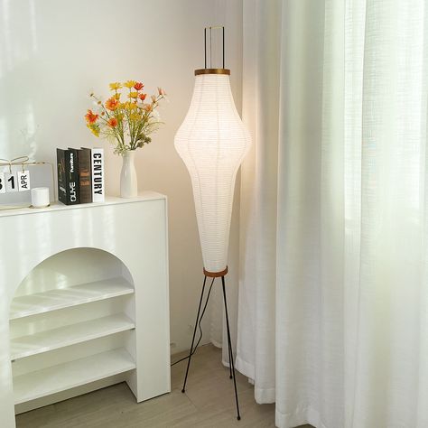 Elevate your home decor with the timeless elegance of the Akari Series Floor Lamp from. This floor lamp beautifully blends traditional Japanese craftsmanship with modern design. Perfect for your living room, bedroom or cozy reading nook, it adds a touch of sophistication to your space and creates a soft glow to illuminate your home. . . Find the lamp on the web: https://korewolamp.com/collections/floor-lamp/products/akari-series-floor-lamp . . Visit us for more： https://korewolamp.com/collect... Paper Lantern Floor Lamp, Parasol Floor Lamp, Akari Floor Lamp, White Feather Floor Lamp, Floral Floor Lamp, Japanese Craftsmanship, Elevate Your Home, Cozy Reading Nook, Cozy Reading