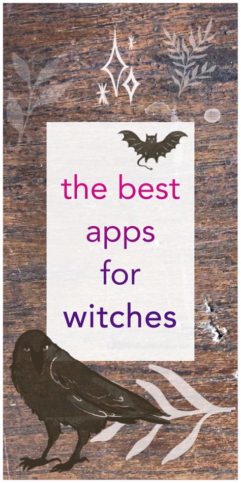 Best Witchcraft Books, Witchcraft Apps, Apps For Witches, Holistic Witch, Home Witchcraft, Witchcraft Resources, Books Witchcraft, Witchcraft Spirituality, Wicca Aesthetic