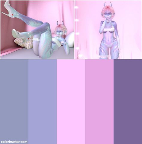 Never Trust Alien Girls Color Scheme from colorhunter.com Alien Skin Color Palette, Alien Colour Palette, Baddie Color Palette, Alien Color Palette, Alien Girl Aesthetic, Aesthetic Pisces, Festival Costume Ideas, Pastel Horror, Cas Sims 4